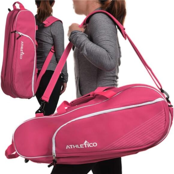 6 Racquet Tennis Bag | Padded to Protect Rackets & Lightweight | Professional - Picture 3 of 7